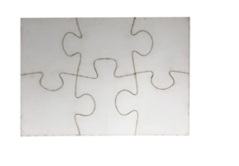A5 MDF Puzzle (6 Piece)
