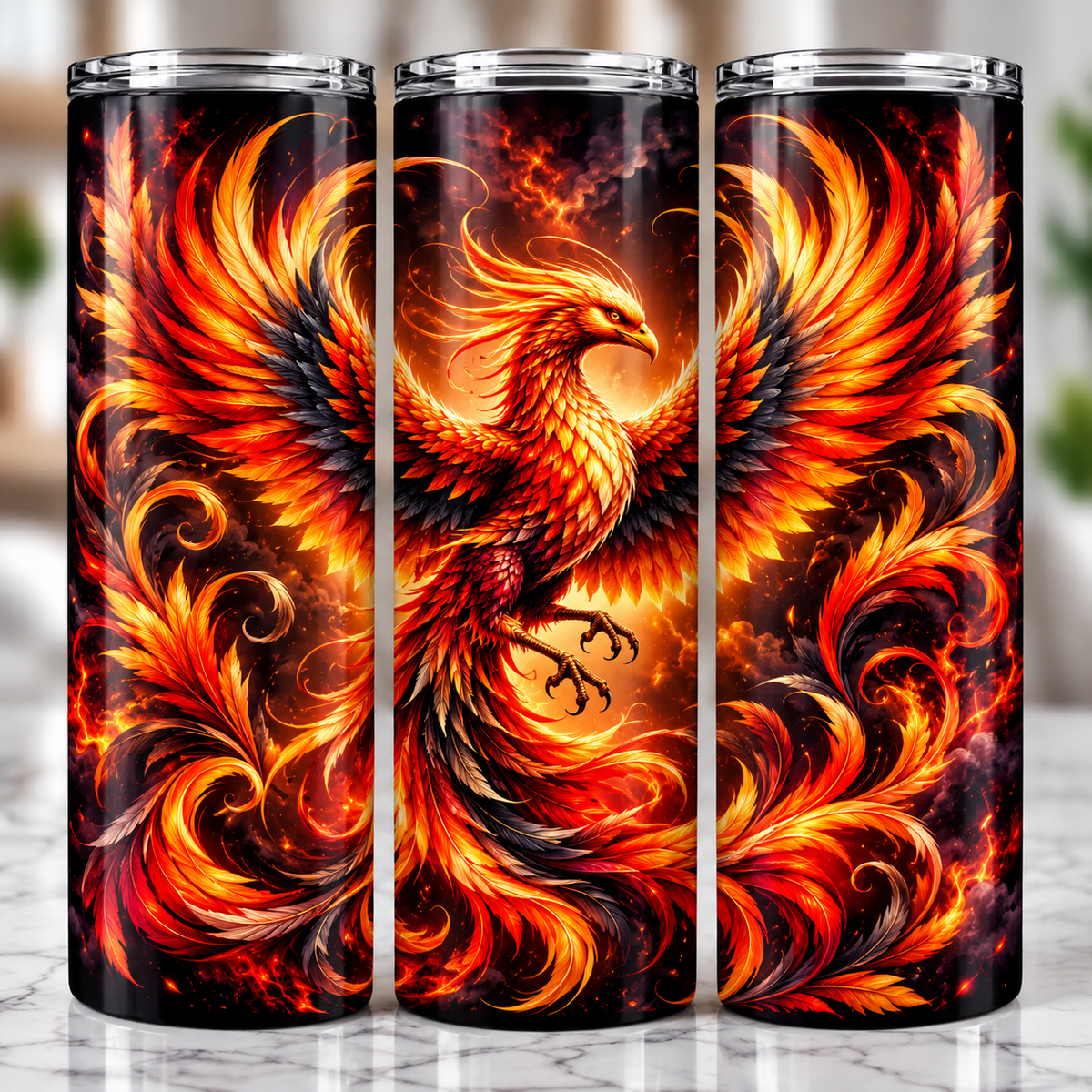 Fiery Phoenix Tumbler
