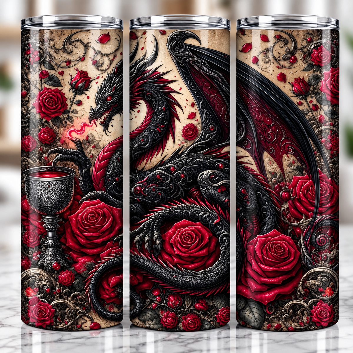 Gothic Dragon Tumbler