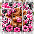 Inflated Highland Cow Tumbler