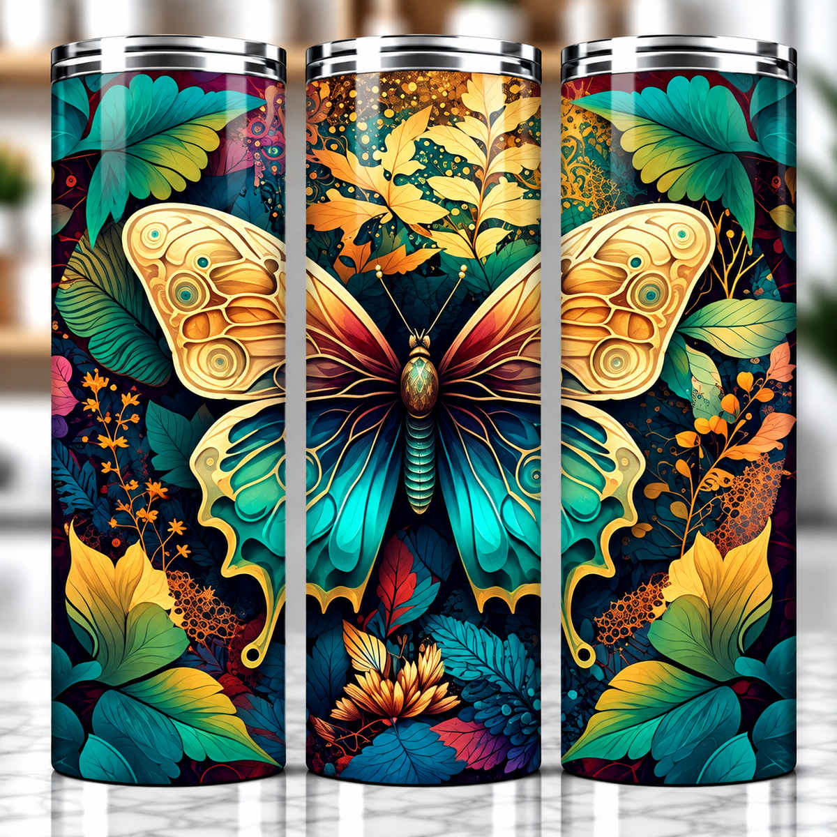Butterfly Landscape Tumbler