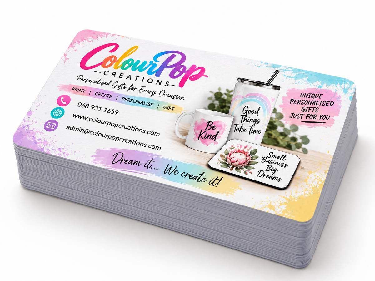 Personalised Aluminium Business Cards
