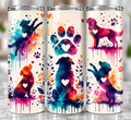 Colurful Dog Lover Tumbler